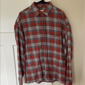 Zara Red and Blue Plaid Men's Shirt